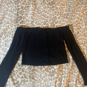 black off the shoulder top